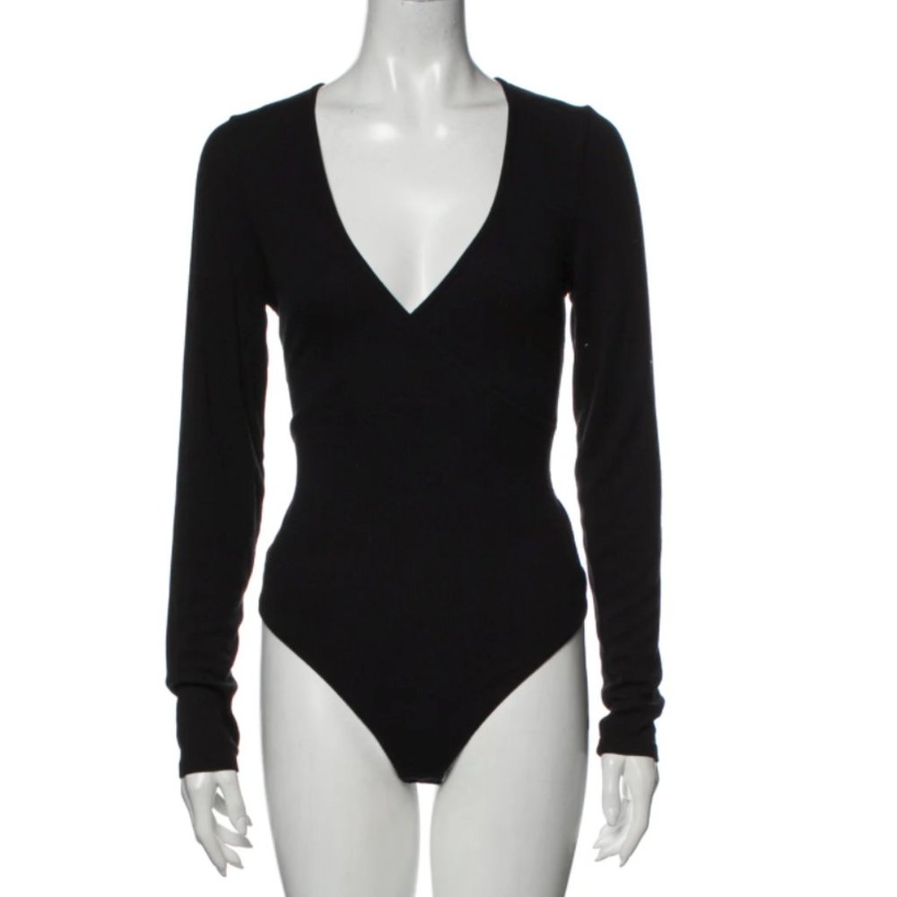 Intermix black bodysuit - large